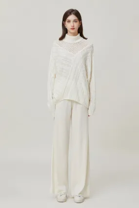 Sylphide | Edmee White Wool Sweater