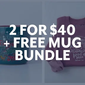 2 For $40   FREE Christmas Mug Bundle