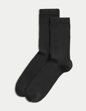 2pk Socks with Cashmere