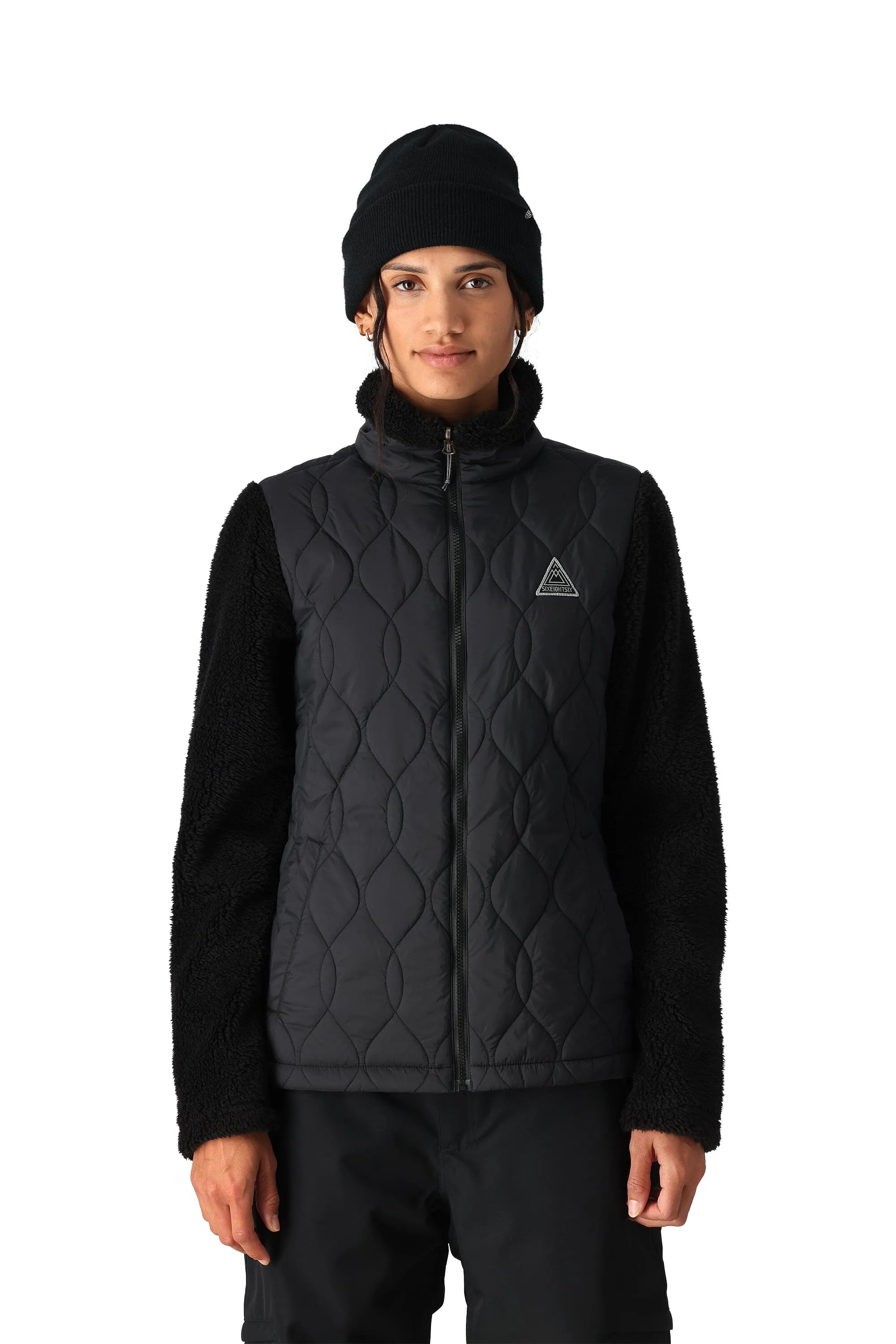 686 Women's Spellbound Smarty 3-In-1 Snowboard Jacket Sassafras Geo Jacquard 2025