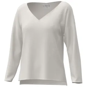 A. PUTNAM Women's Cream Washable Cashmere Sweater