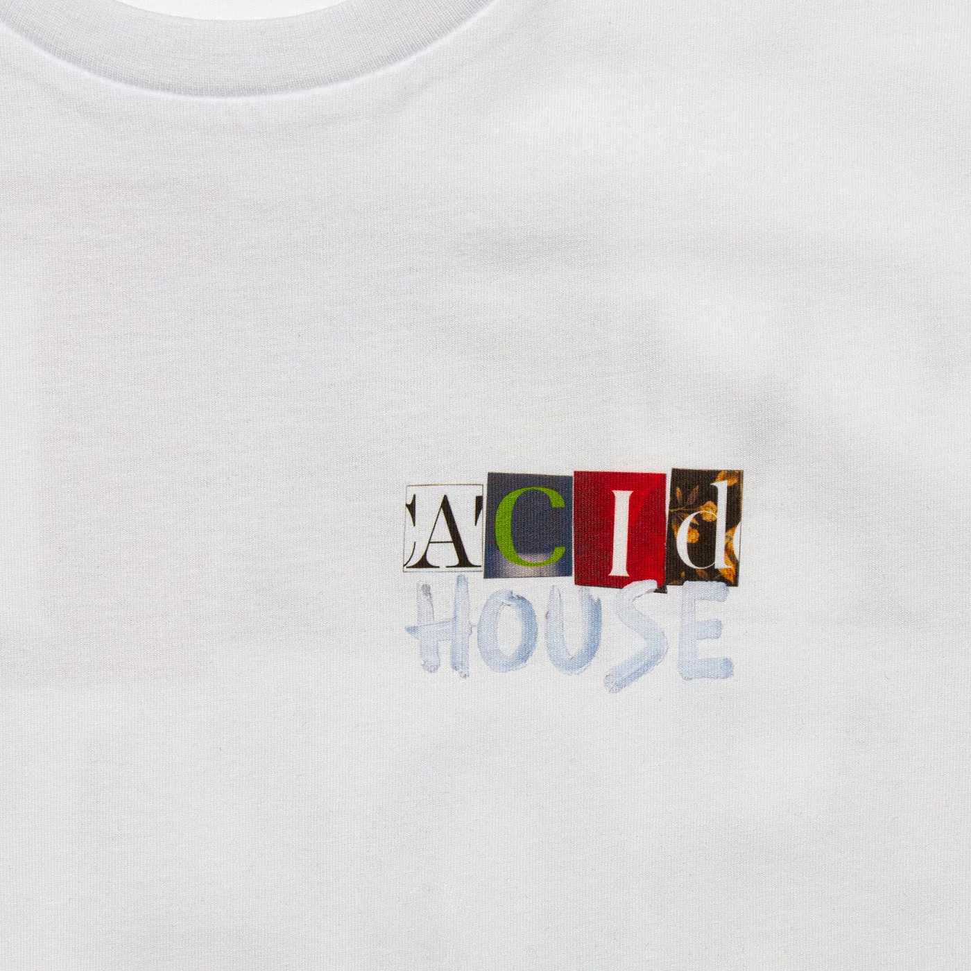 Acid House Cut Panorama Back Print - Tshirt - White