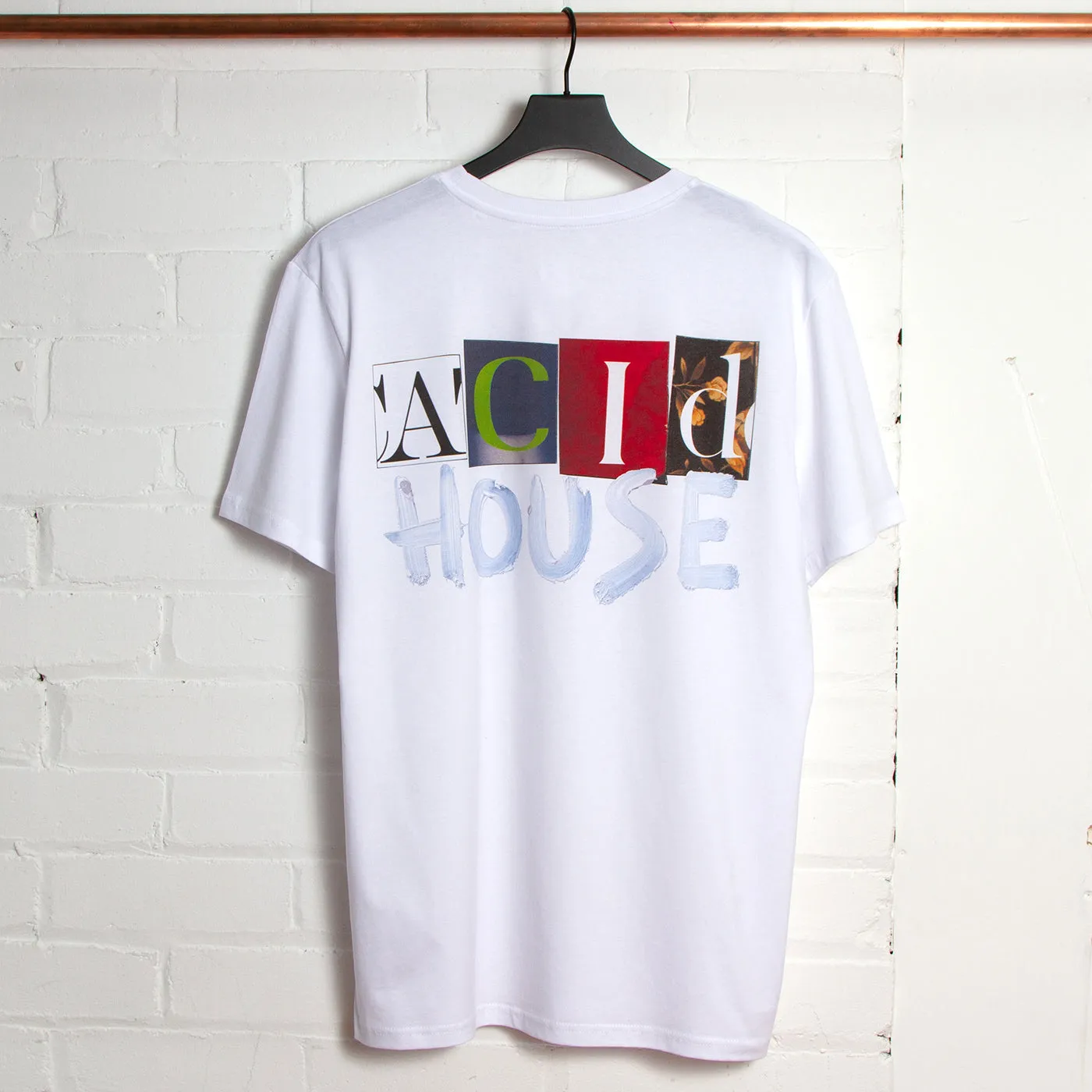 Acid House Cut Panorama Back Print - Tshirt - White