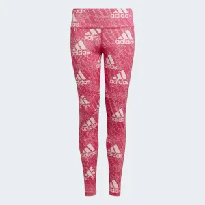 adidas AEROREADY Designed to Move Brand Love Kids Long Tights