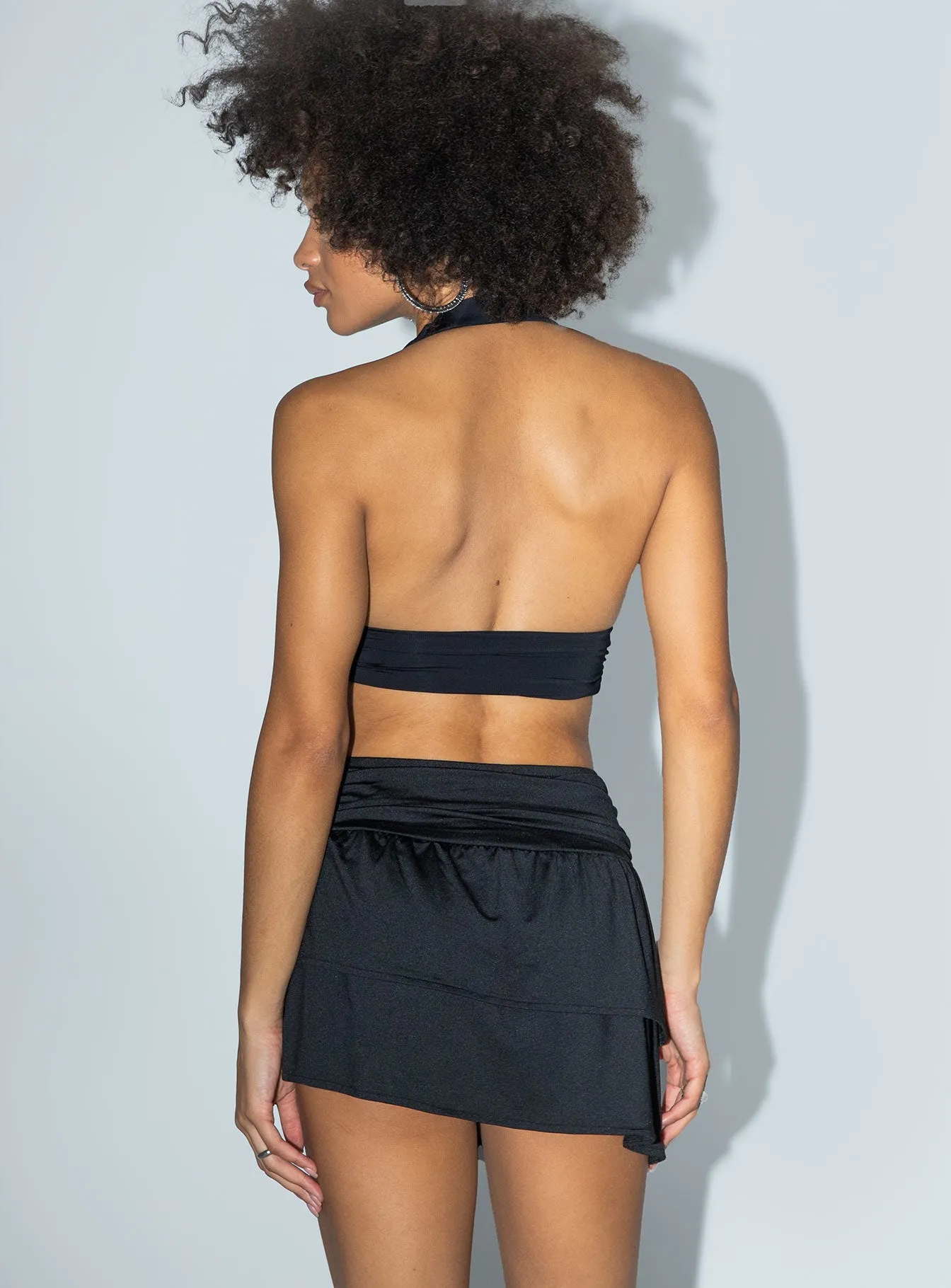 Adra 2000s Mini Skirt Black