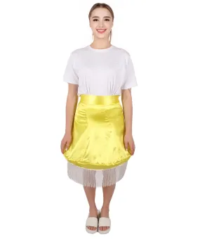 Adult Women's Xmas Cute Yellow Lamp Skirt Costume | Suitable for Halloween | Flame-retardant Synthetic Fabric