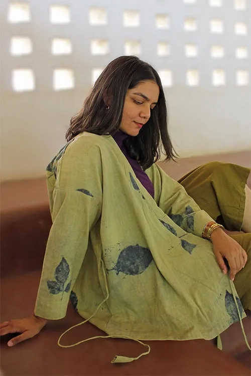 Bageeya "Tulsi Tarang" Handspun  Organic Cotton Kimono Wrap