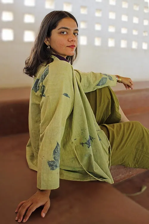 Bageeya "Tulsi Tarang" Handspun  Organic Cotton Kimono Wrap