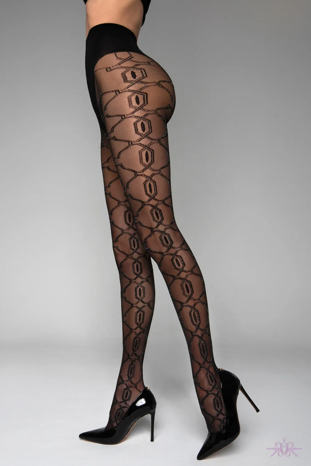 Ballerina Isla Crotchless Tights