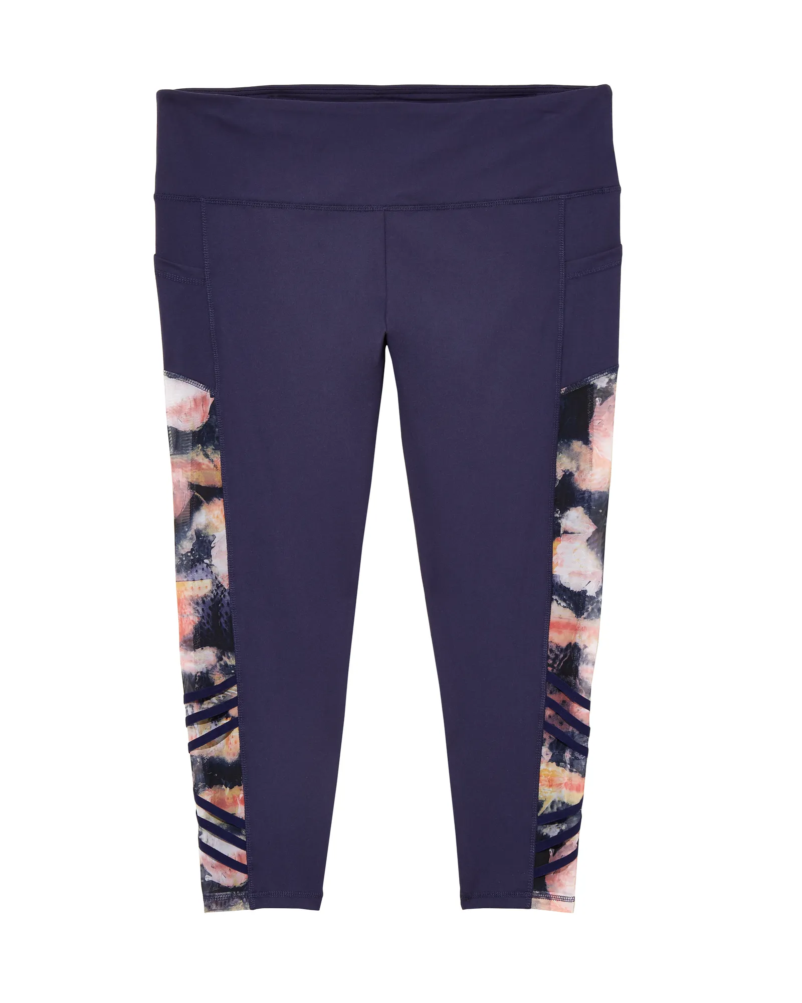 Baxter 7/8 Tights | Navy / Pink