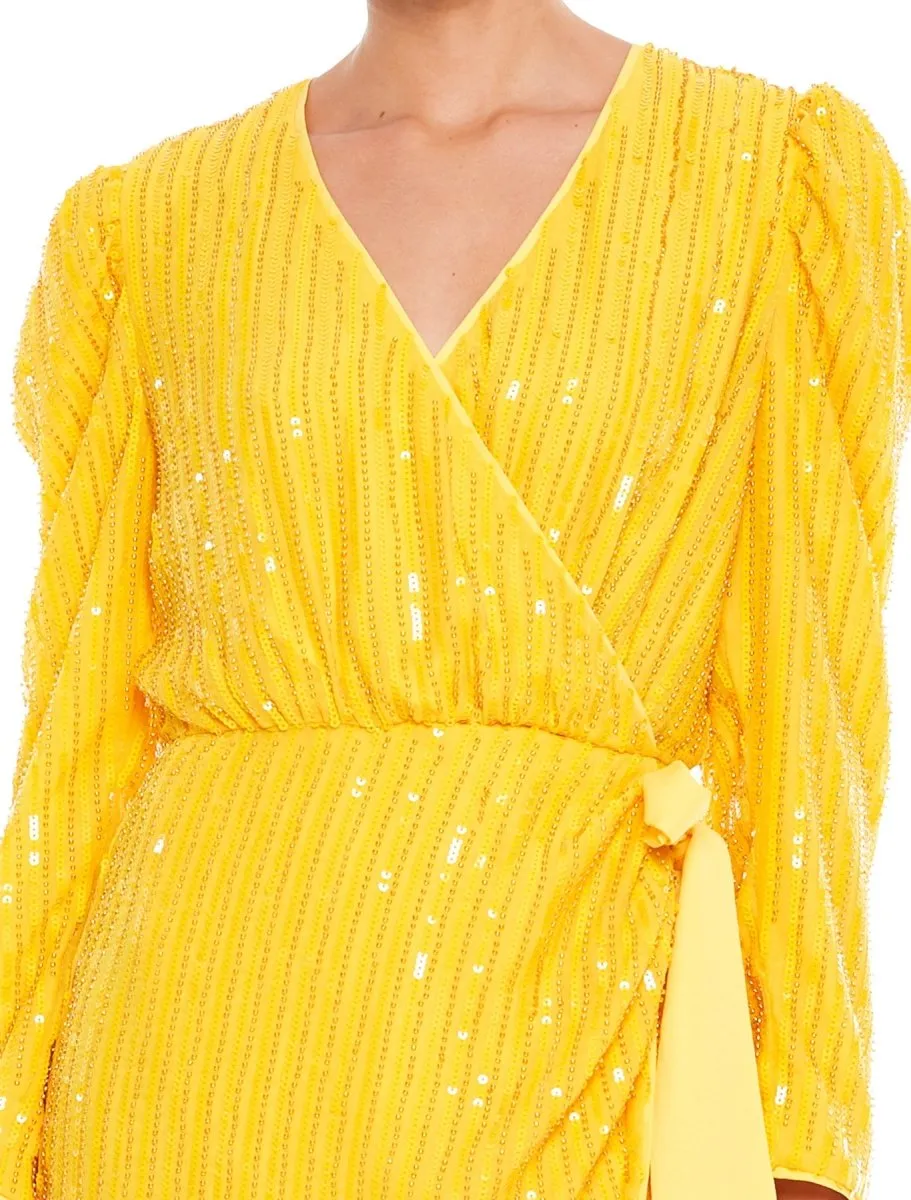 BEAMING L/S MINI DRESS