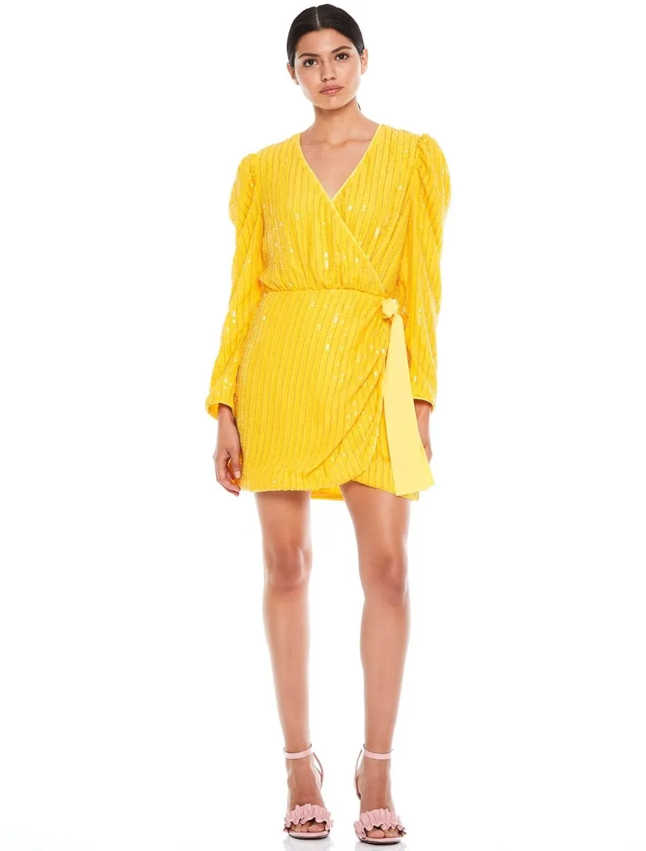 BEAMING L/S MINI DRESS