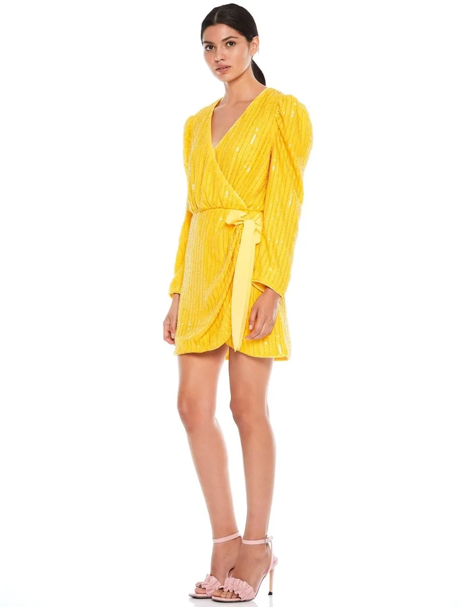 BEAMING L/S MINI DRESS