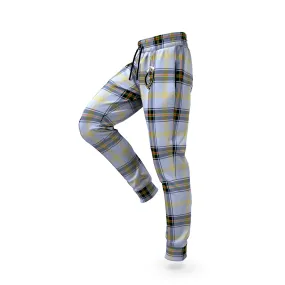 Bell Tartan Joggers Pants with Family Crest