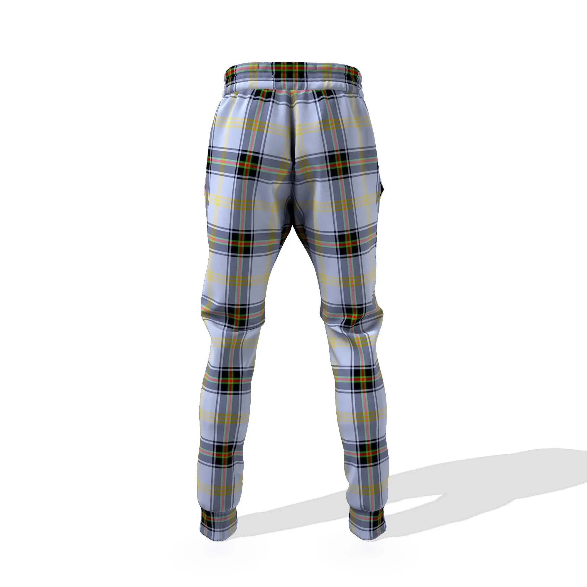 Bell Tartan Joggers Pants with Family Crest