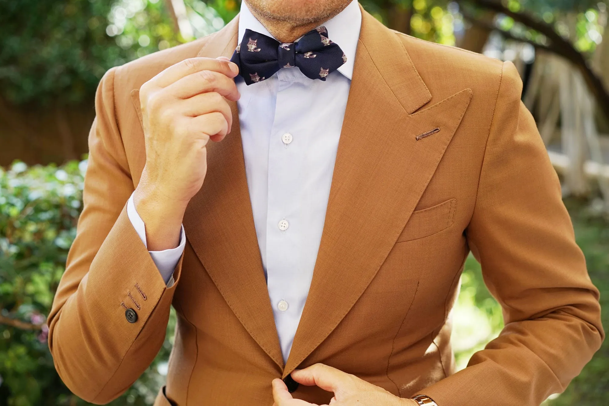 Bengal Wolf Diamond Bow Tie