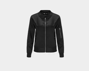 Black Bomber Style Jacket - The World Traveler