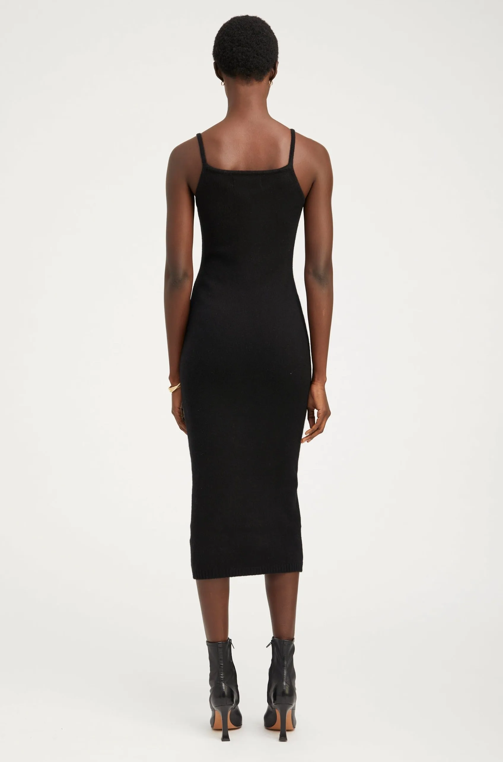 Black Cashmere Tank Dress