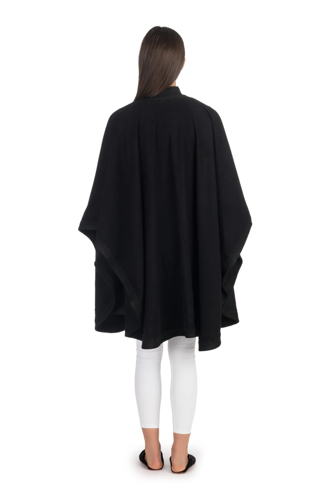 Black Moroccan Cashmere Cape