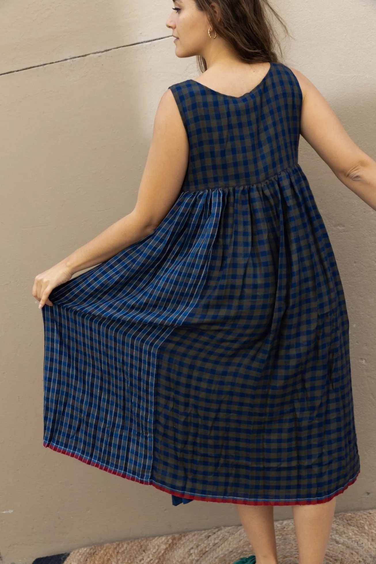 Blue Checks Dress