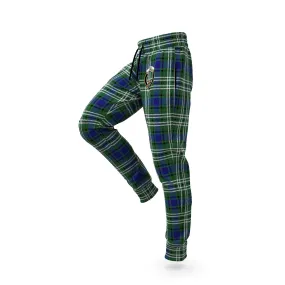 Blyth Tartan Joggers Pants with Family Crest