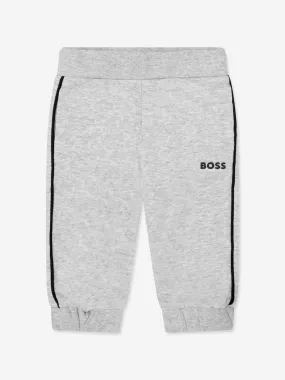 BOSS Baby Boys Logo Joggers In Grey