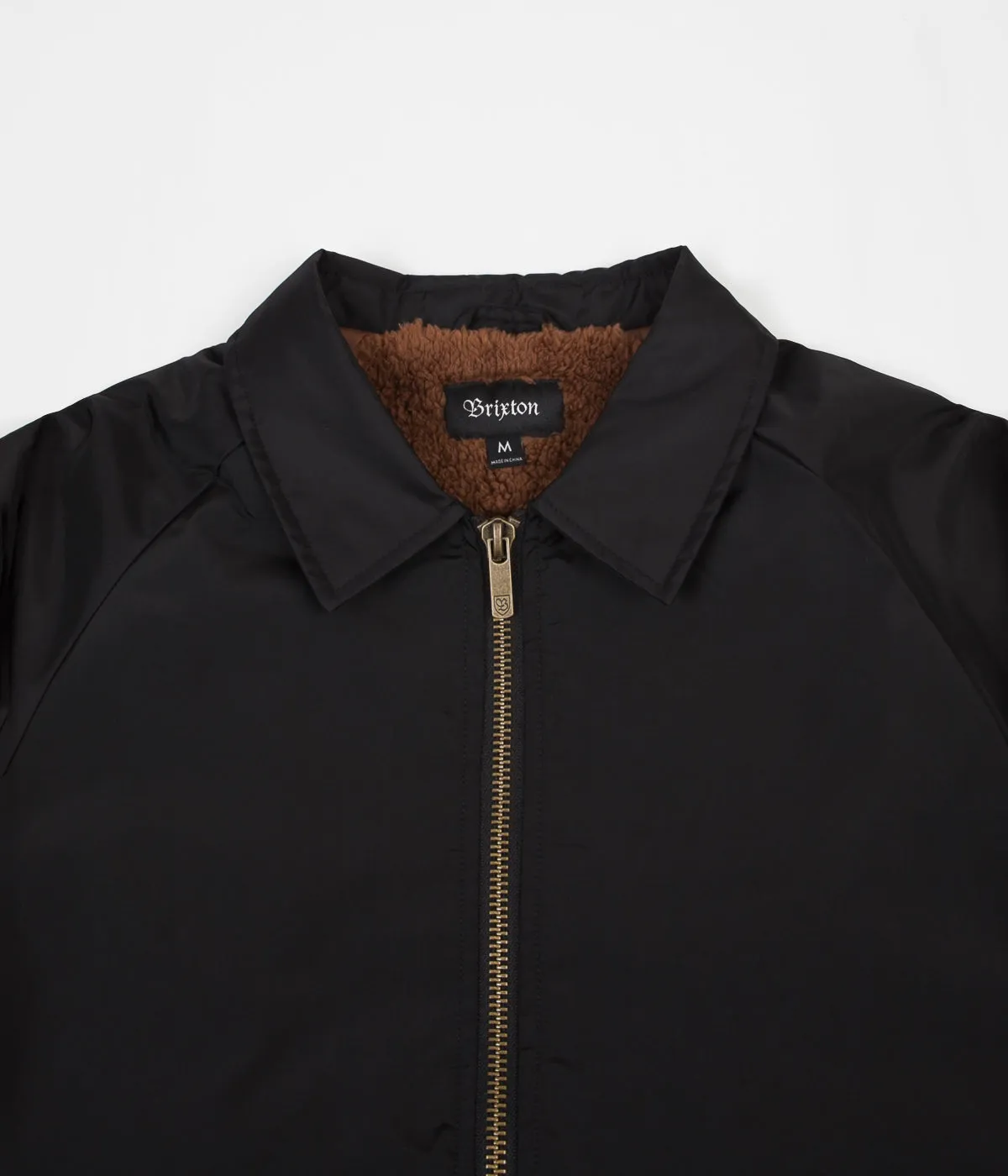 Brixton Claxton Collar Sherpa Jacket - Black