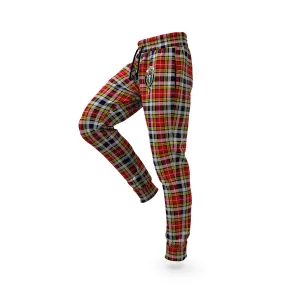 Buchanan Old Dress Tartan Joggers Pants with Family Crest