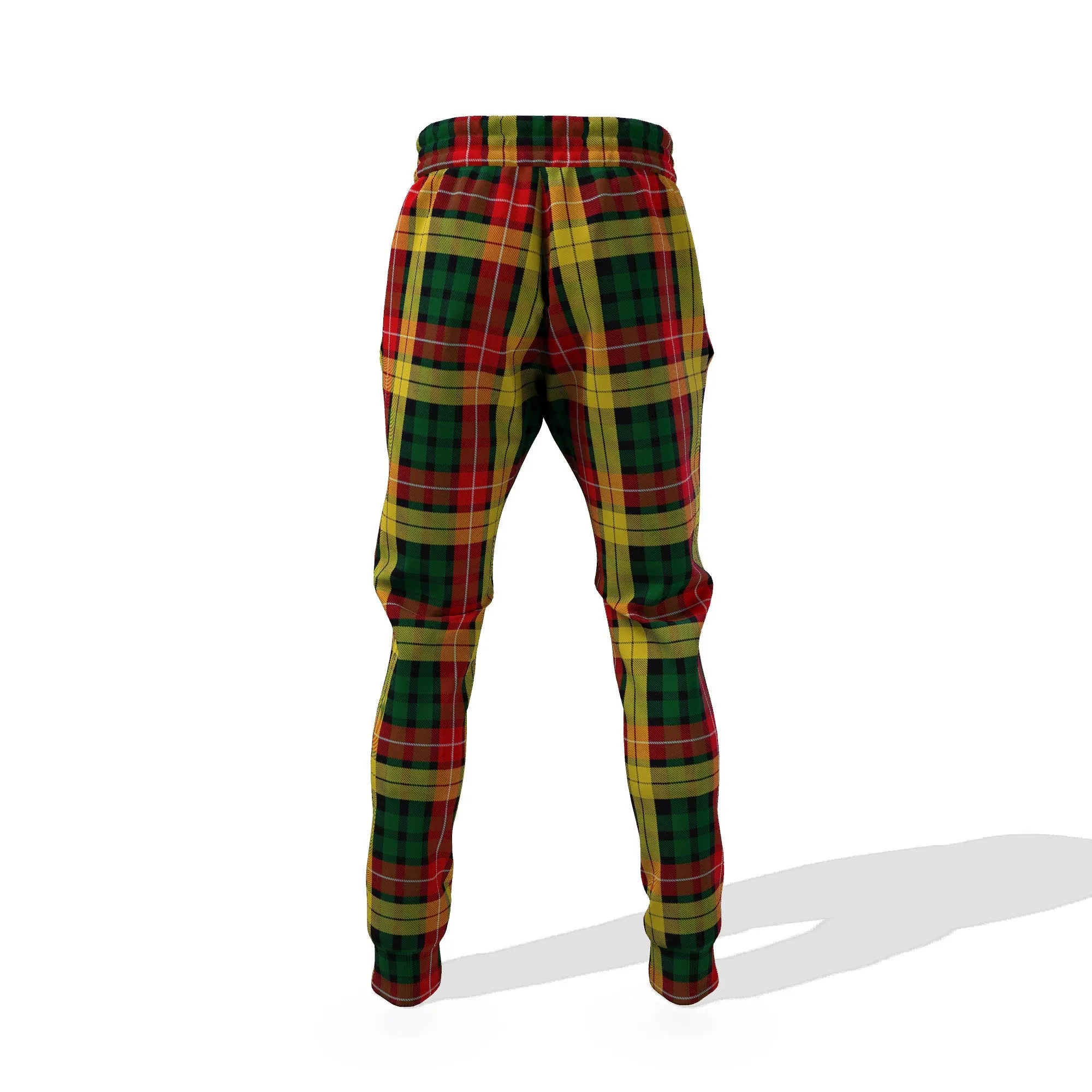 Buchanan Tartan Joggers Pants with Family Crest