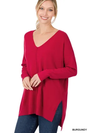 Burgundy Tunic Long Sleeve