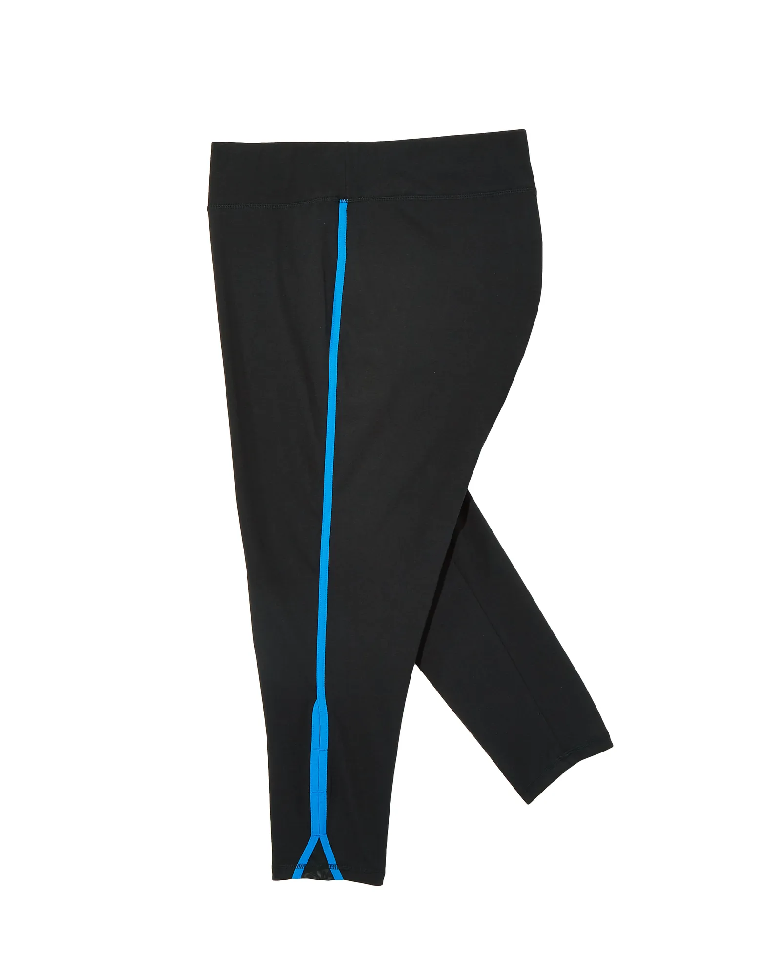 Chambers Tights with Side Details | Black / Royal Blue