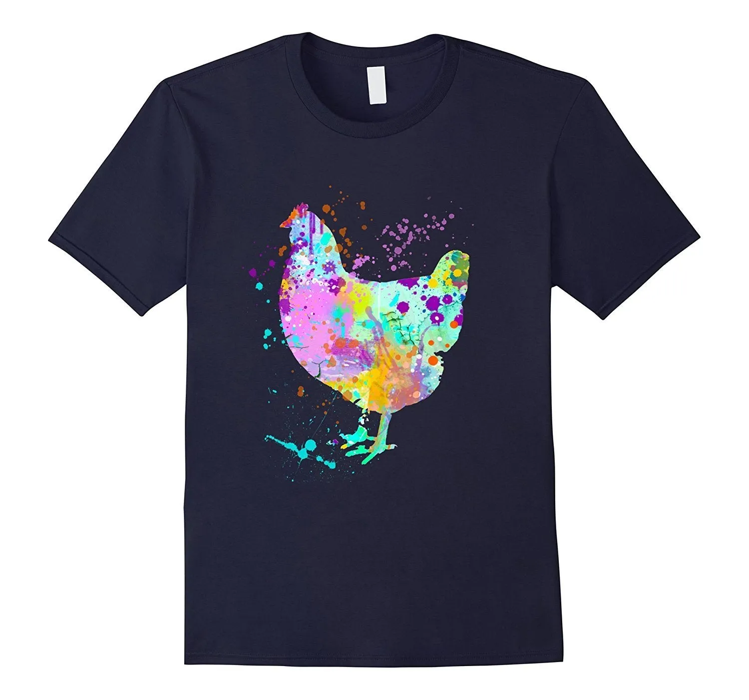 Chicken T-Shirt  Watercolor Splash Love Chickens Tee Shirt