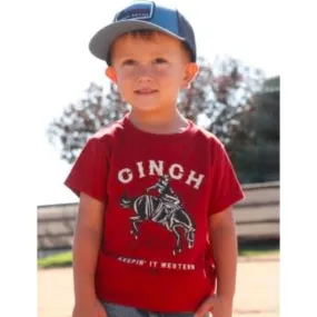 Cinch Toddler Boy's Red Graphic T-Shirt