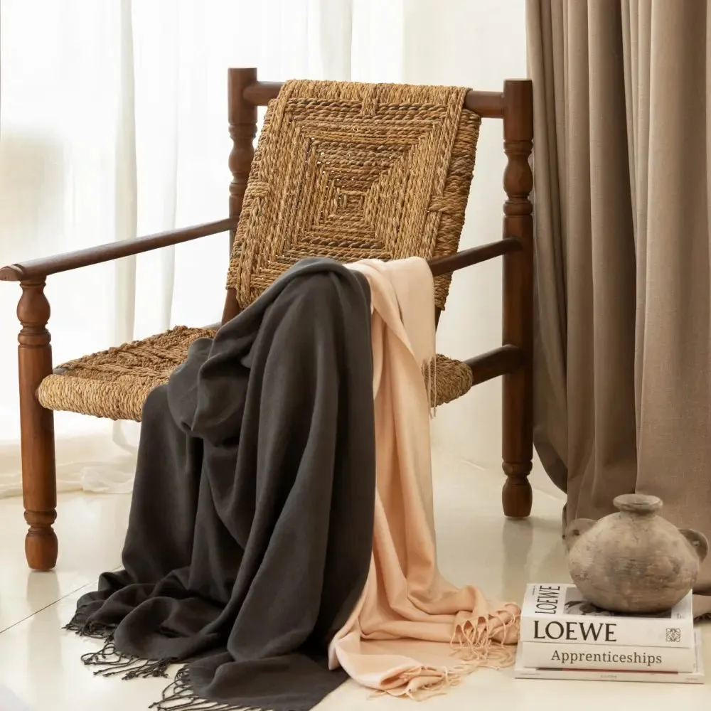 CleanBamboo® Vegan Cashmere Woven Throw Blanket