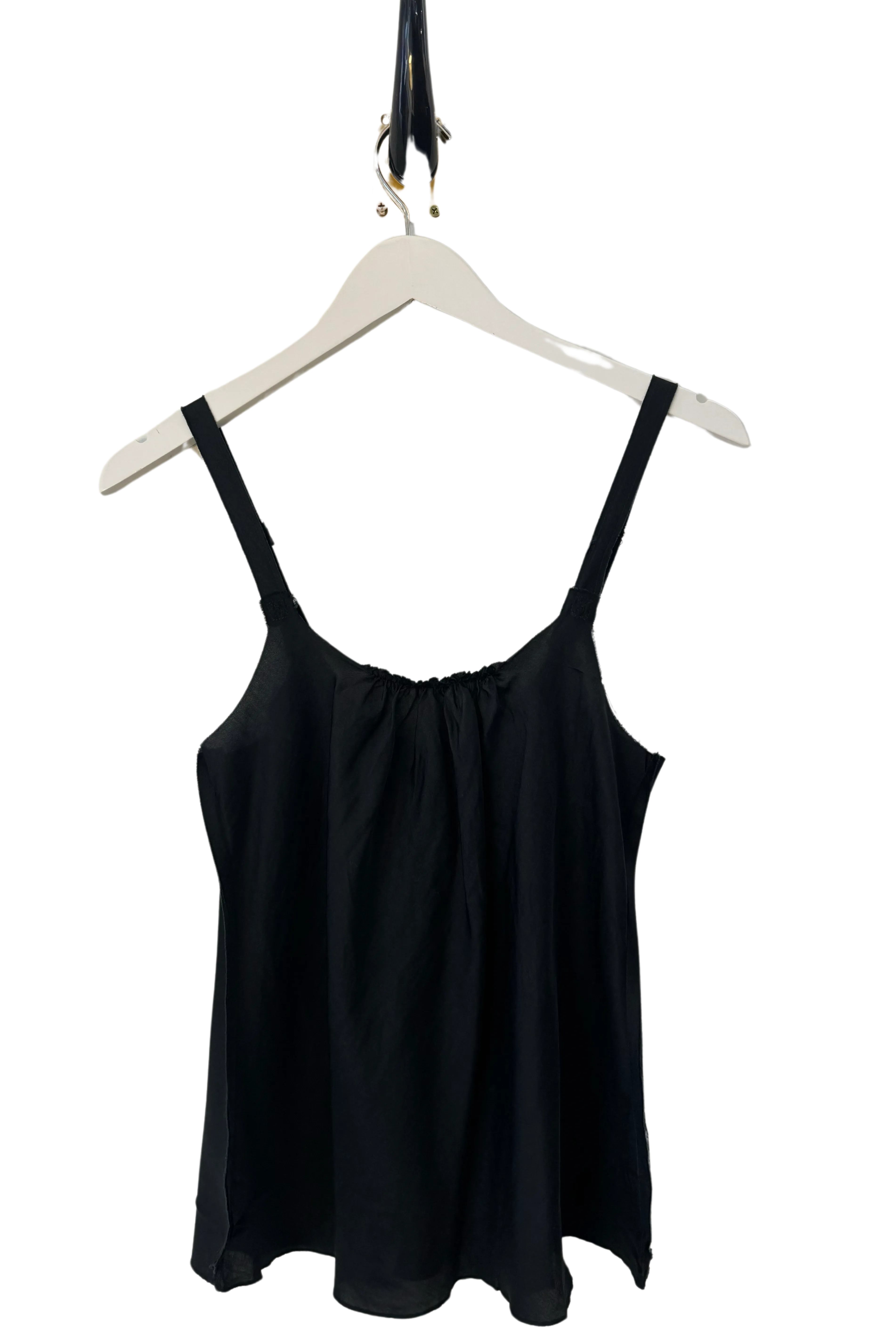 Coal Silk Strap Cami