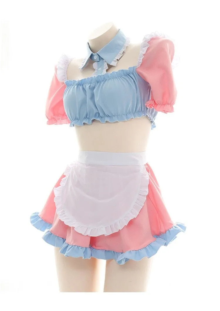 Cotton Candy Maid Cosplay Set