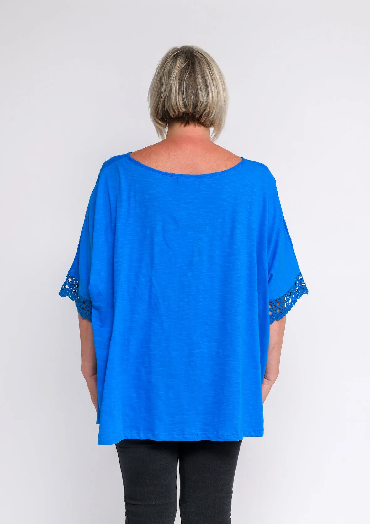 Crochet Trimmed Tunic Top