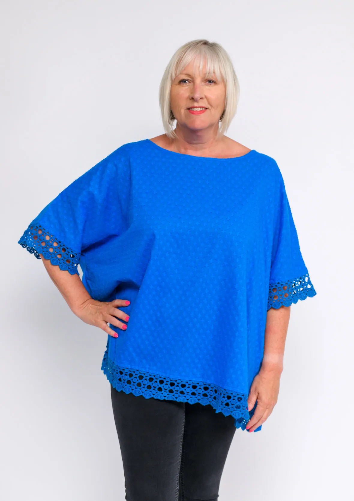 Crochet Trimmed Tunic Top