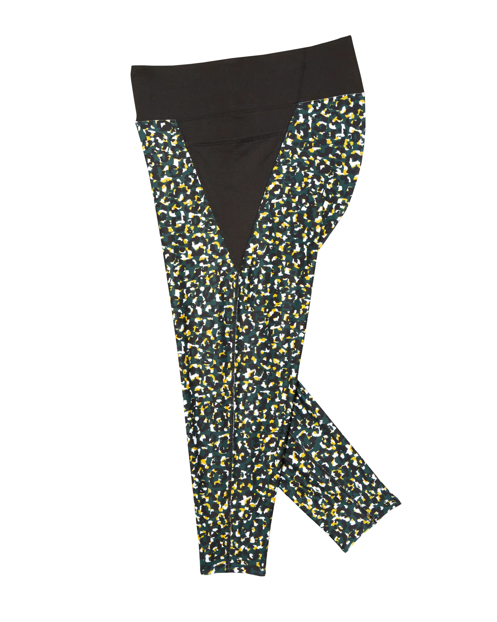 Dakota 7/8 Tights | Forest Green / Yellow