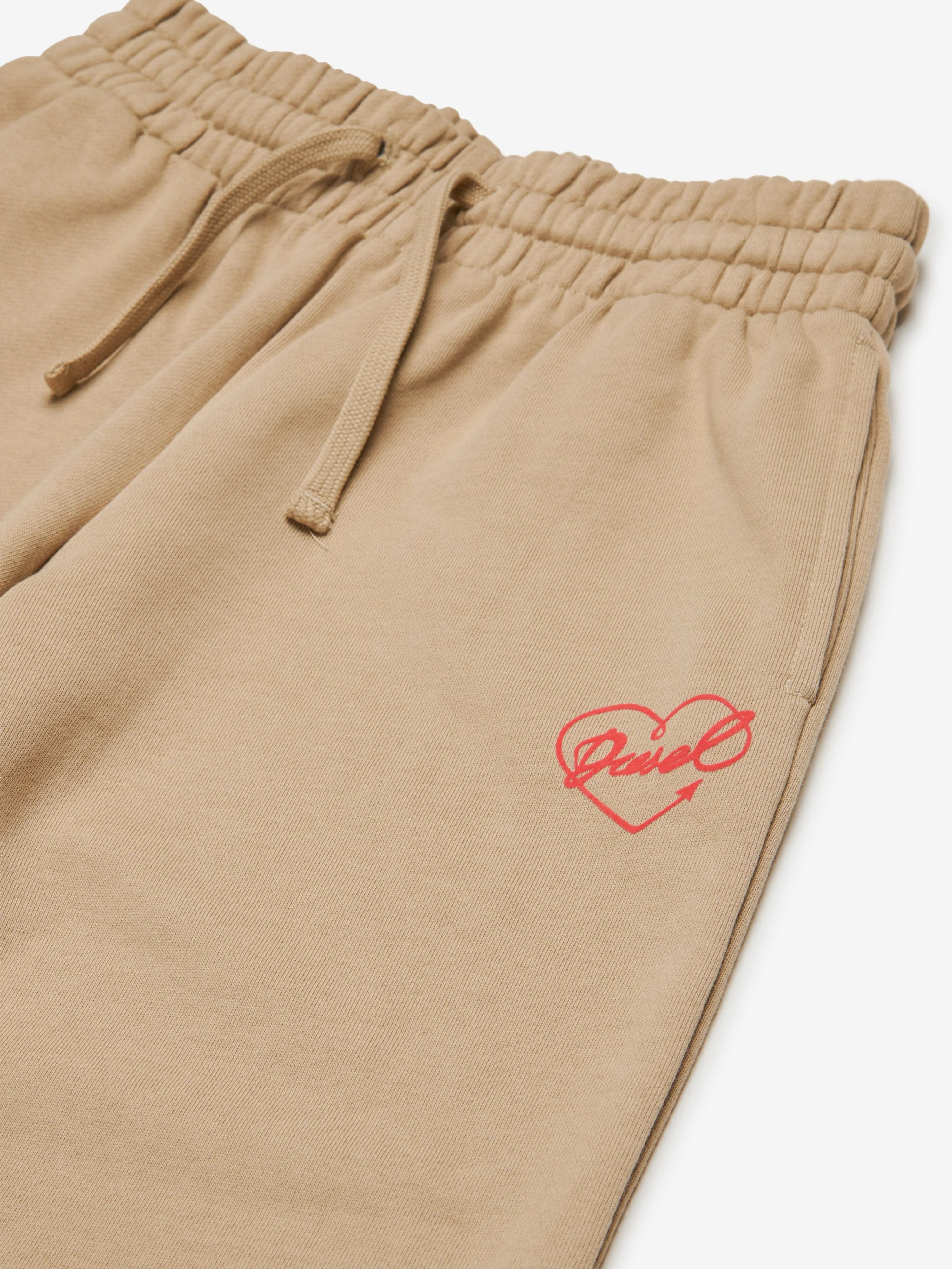 Diesel Girls Pinny Logo Joggers in Beige