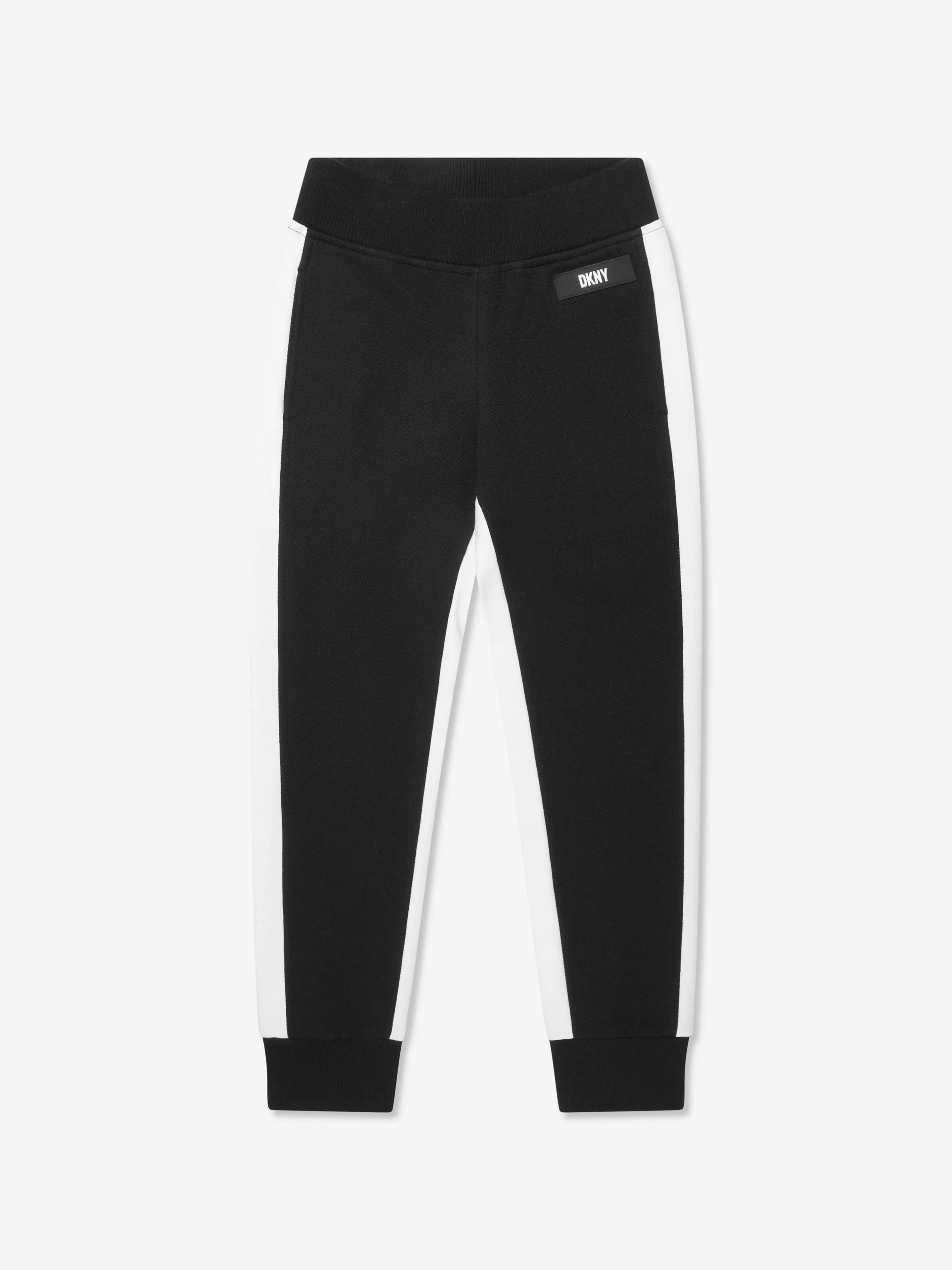 DKNY Boys Contrast Joggers in Black