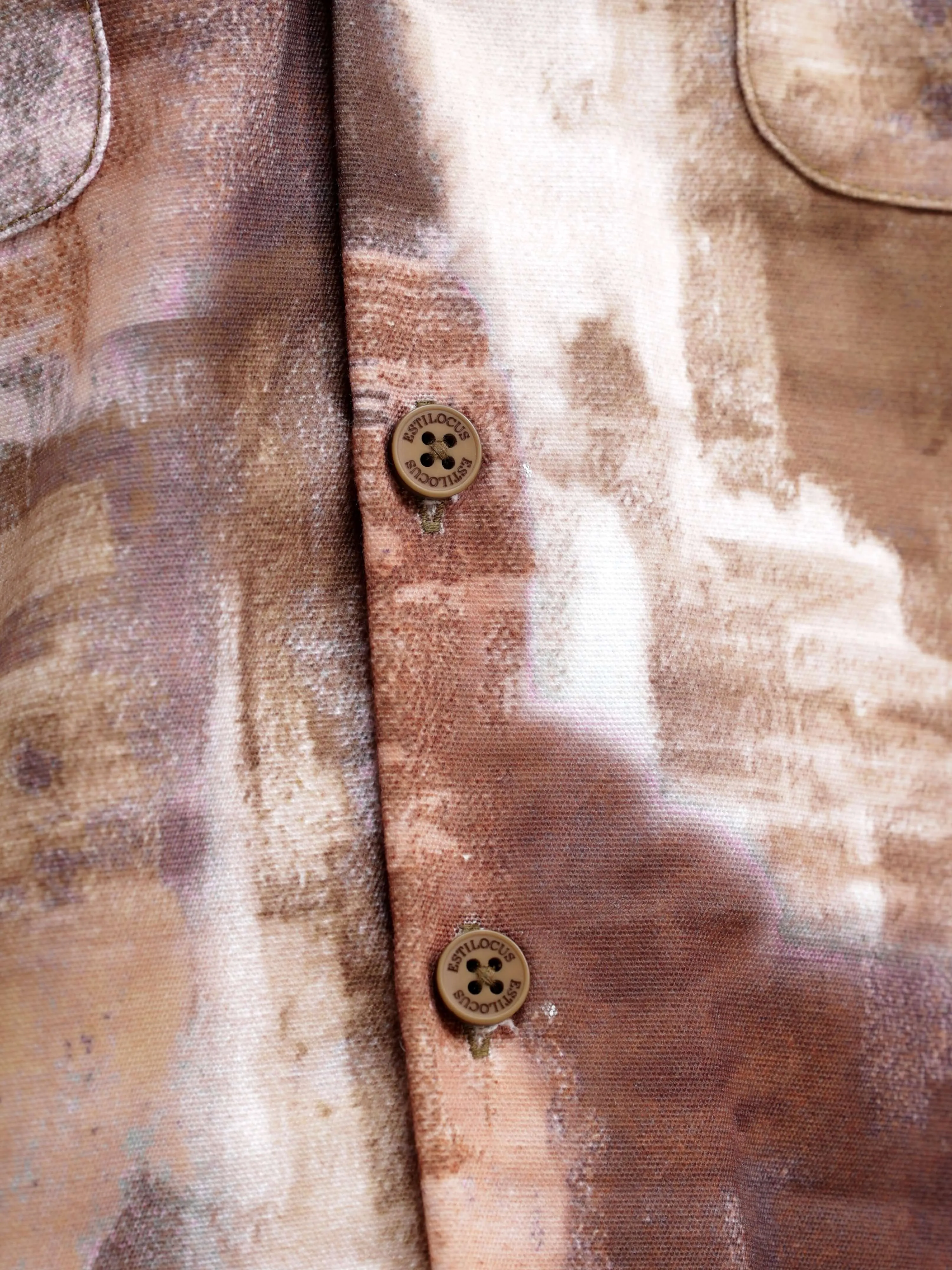 Enigmatic Multi Splash Brown Overshirt