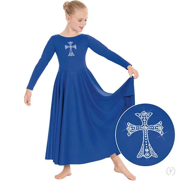 Eurotard 11022C Girls Royal Cross Dress