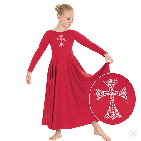 Eurotard 11022C Girls Royal Cross Dress