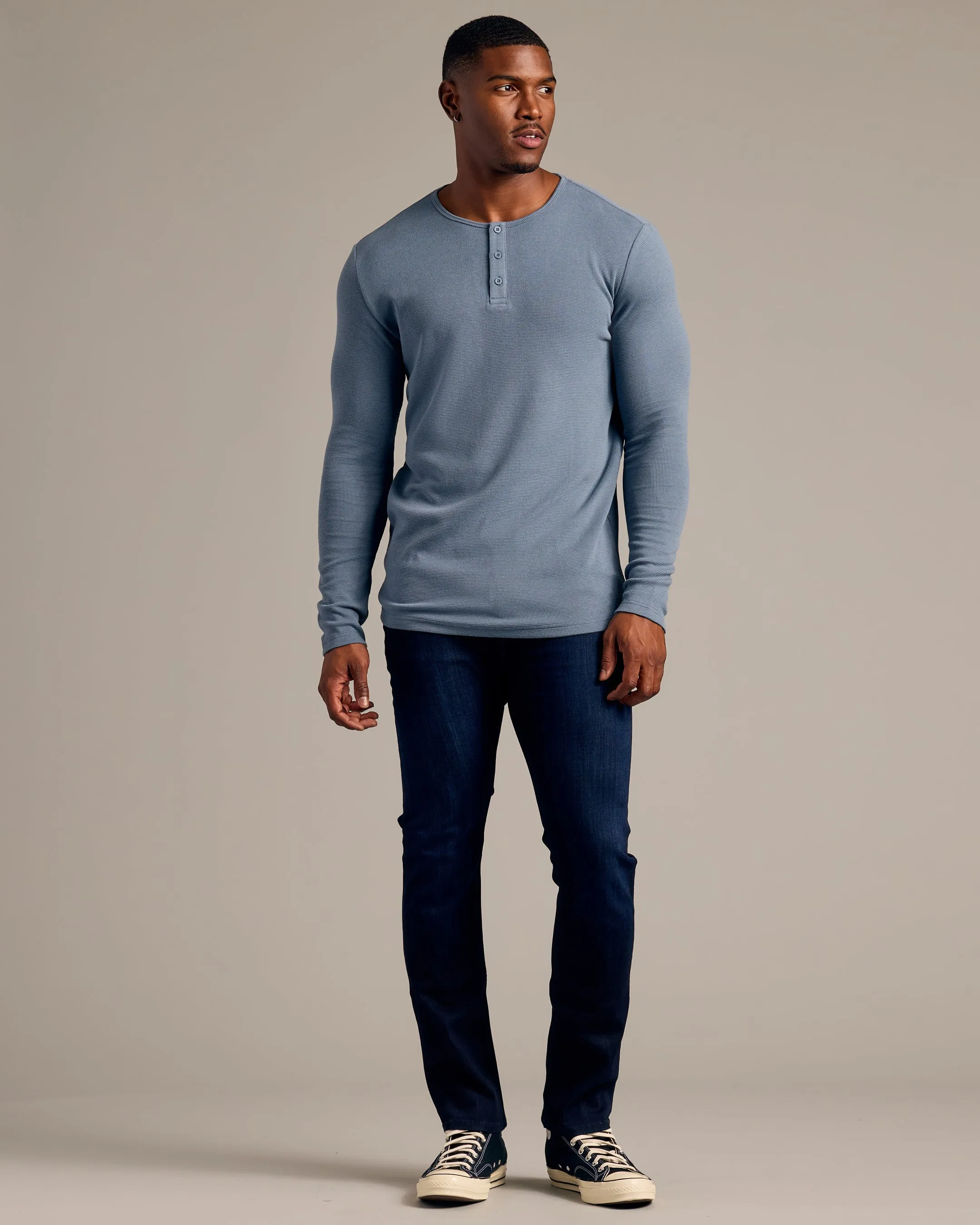 Fiord Tall Waffle Long Sleeve Henley