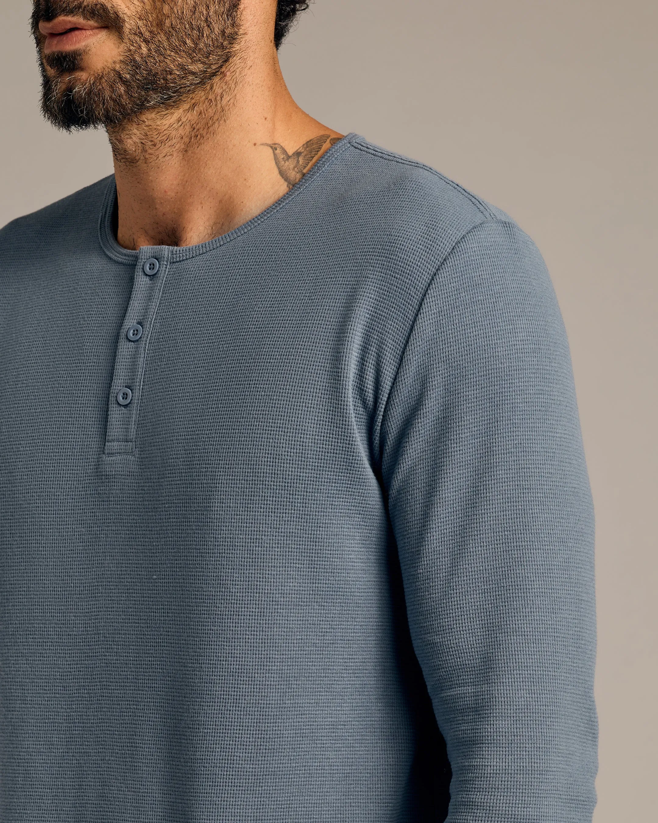 Fiord Waffle Long Sleeve Henley