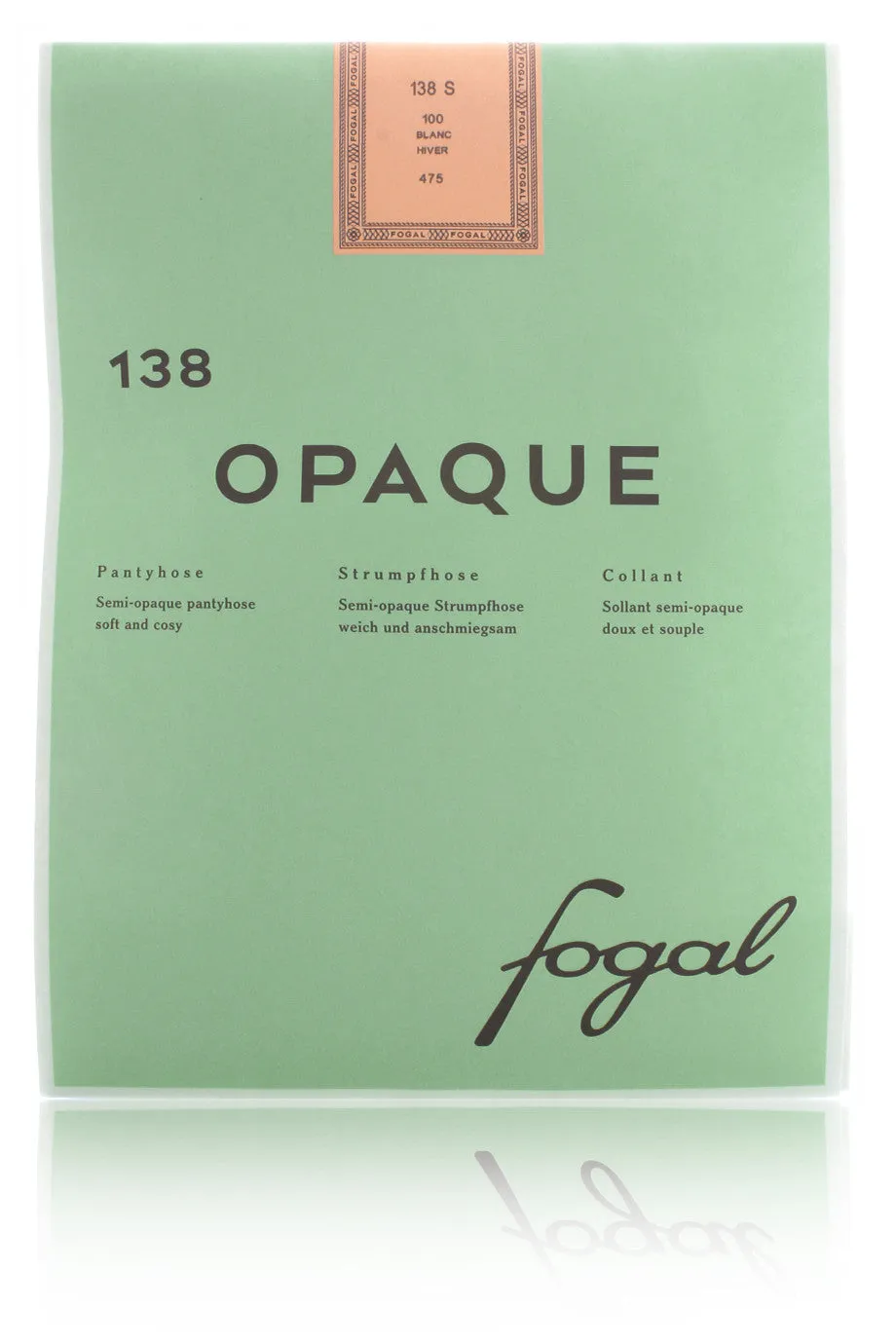 FOGAL 138 OPAQUE 100 Blanc-Hiver Tights