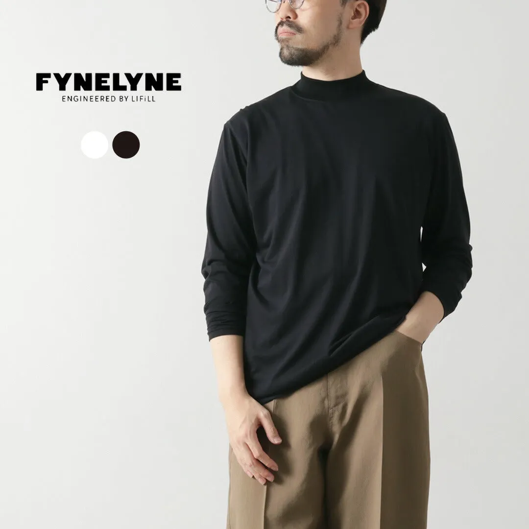 FYNELYNE ENGINEERED BY LIFILL / Cotton Long Sleeve Mock Neck T-Shirt