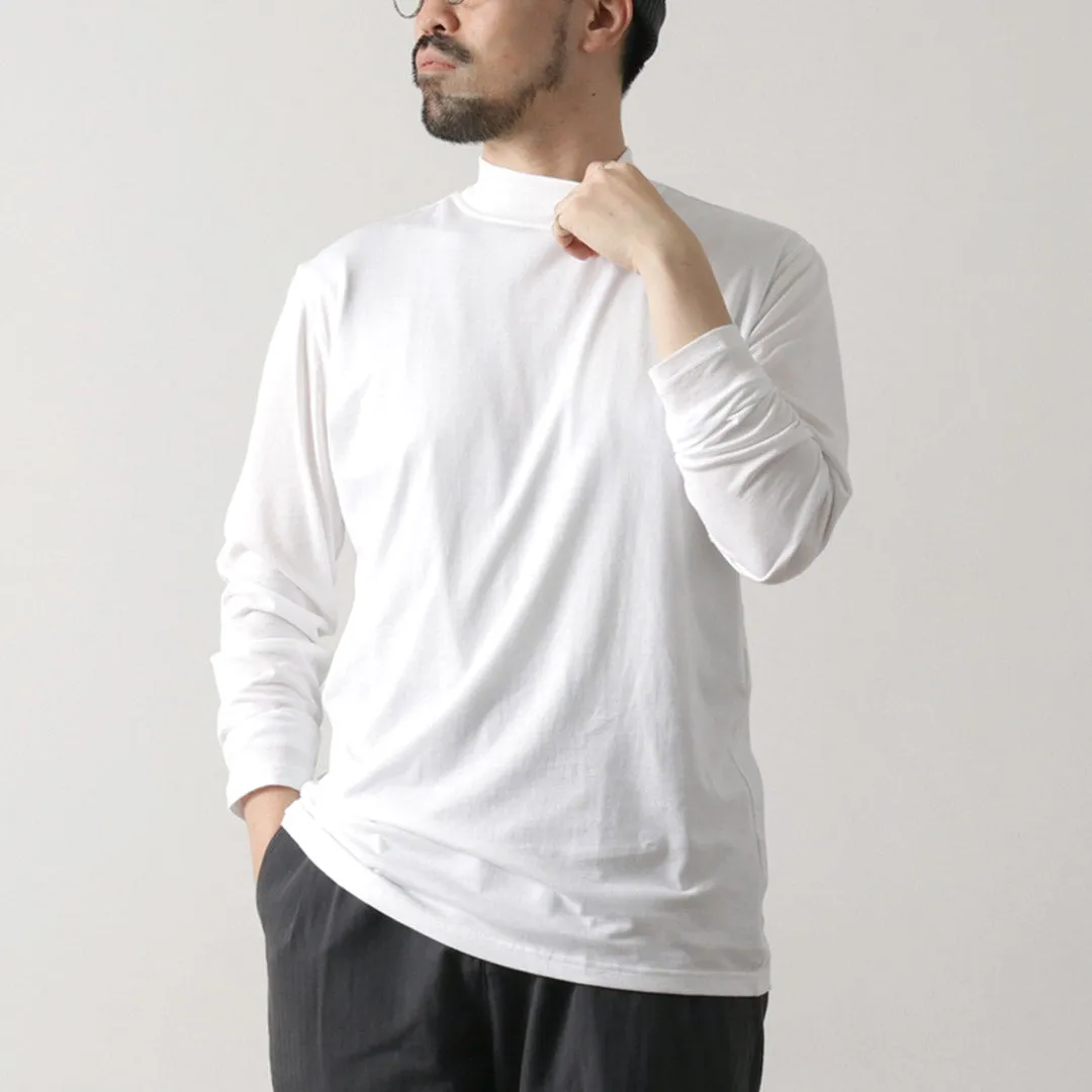 FYNELYNE ENGINEERED BY LIFILL / Cotton Long Sleeve Mock Neck T-Shirt