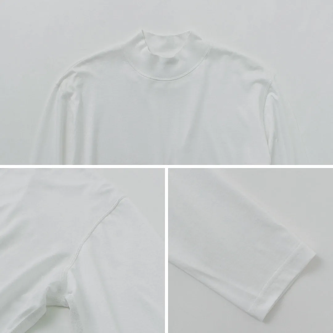 FYNELYNE ENGINEERED BY LIFILL / Cotton Long Sleeve Mock Neck T-Shirt